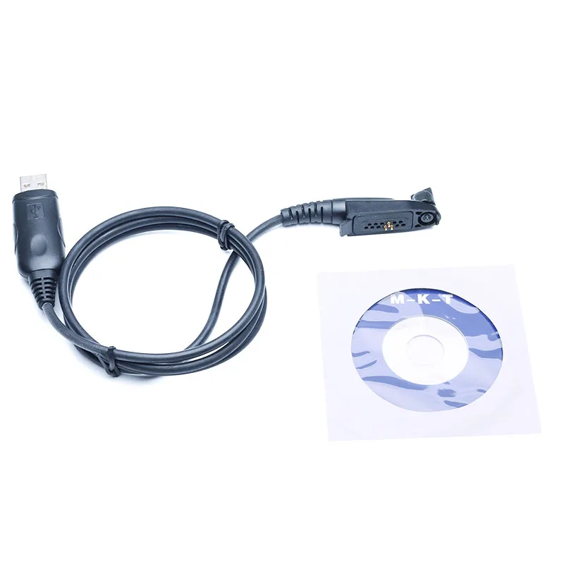 OPPXUN High Quality USB Programming Cable for Motorola gp388 gp344 gp328plus gp338plus Etc Walkie Talkie with CD Driver