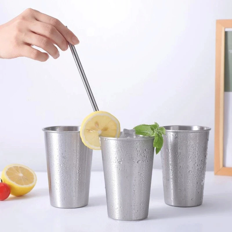 

Stainless Steel Shatterproof Insulation Beer Water Coffee Tea Milk Cups For Home Outdoor Sports
