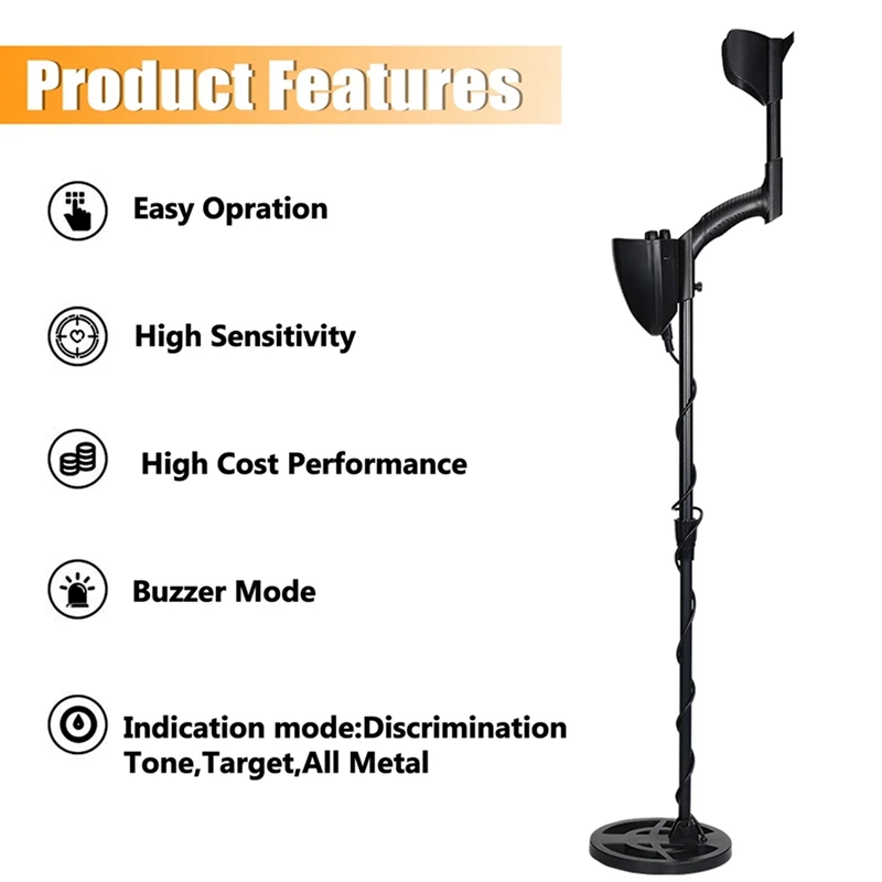 GTx5030 Portable Installation Underground Metal Detector Sensitivity Jewelry Treasure Gold Detecting Tool | Инструменты