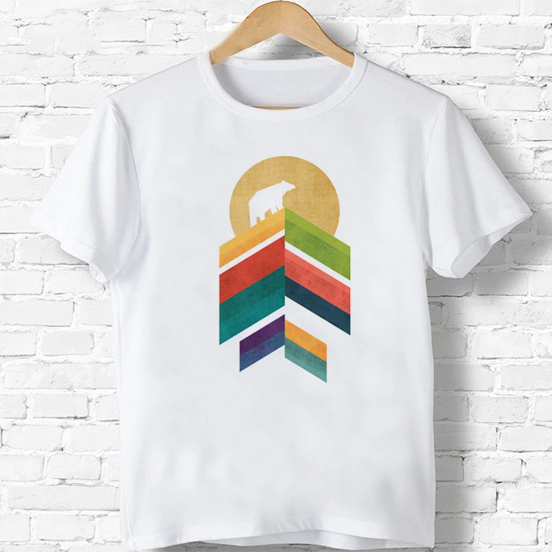 

High Peak Children Cartoon Printed Funny T-Shirts Kids Summer Tops Short Sleeve Clothes Baby Girls/Boys Casual Tees