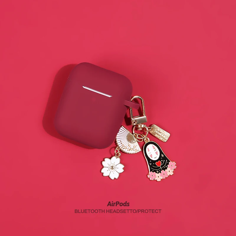 1 Милый мультфильм Studio Ghibli Унесенные призраками чехлы для наушников для Apple Airpods 1/2 силиконовый защитный чехол для наушников Sk - Цвет: 1