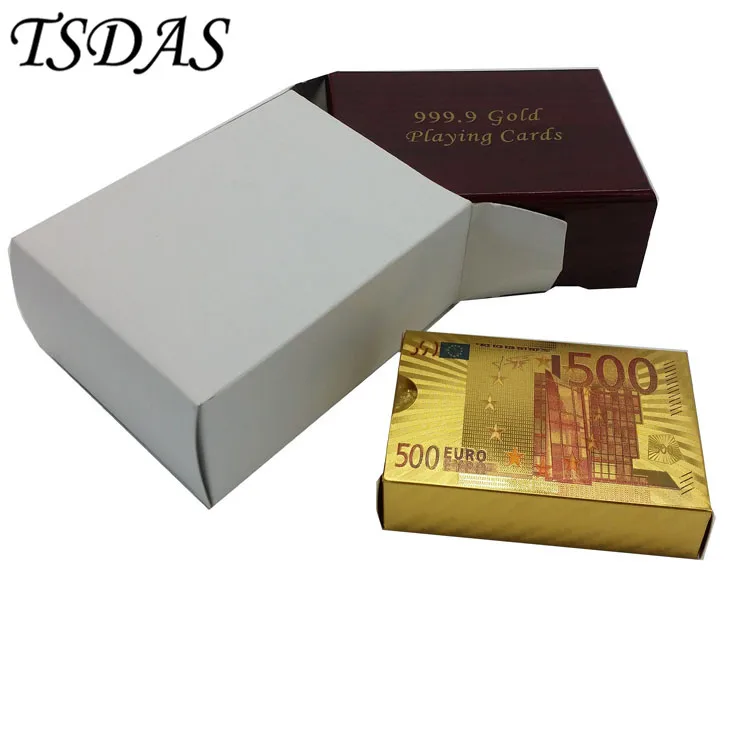 Лучшие подарки 500 евро 87*57 мм Цветные Пользовательские покерные карты оптом