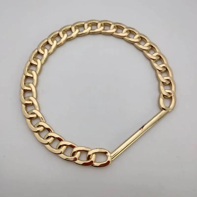 

1PC Golden Vintage Bag Handle DIY Replacement Circle Handle Women Bag Straps handbag Bag Accessory Detachable Parts Metal handle