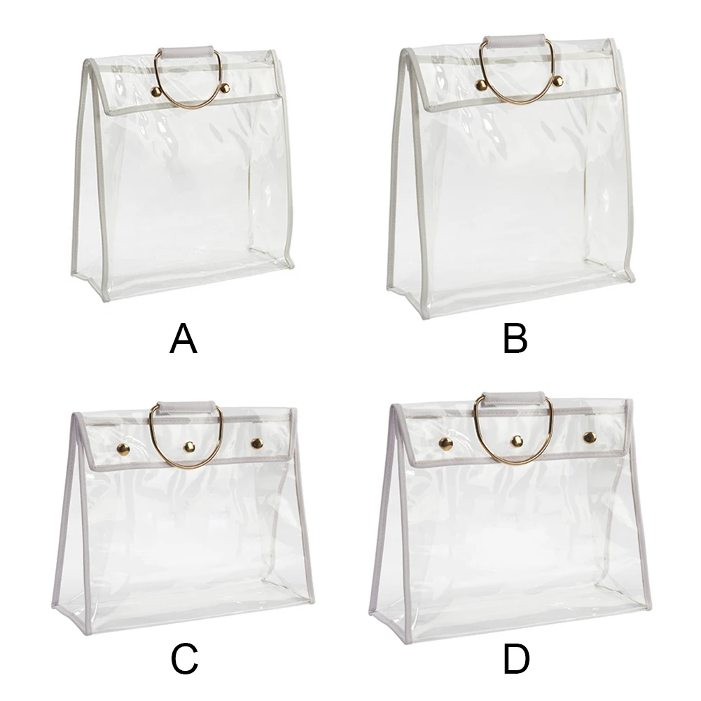 

Transparent Dustproof Purse Wallet Storage Bag Waterproof PVC Wardrobe Closet Storage Pouch Organizer Holder Handbag