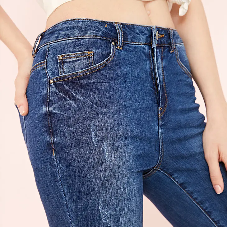 Vero Moda женские облегающие Стрейчевые джинсы из лайкры с потертостями на манжетах | 319149550