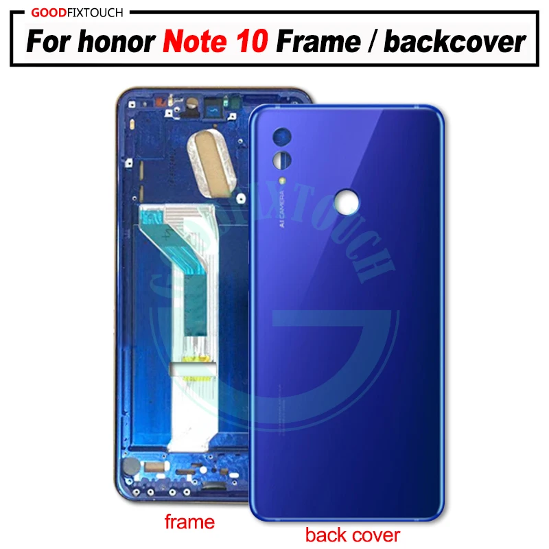 Для honor Note10 передняя рамка Лицевая панель Корпус чехол с задней крышкой крышка