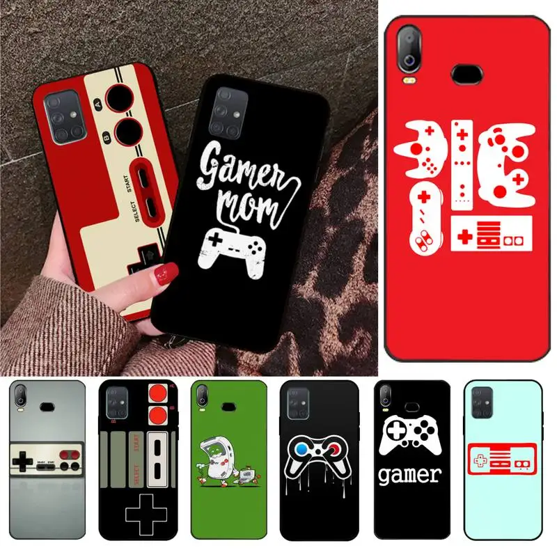 Смешной игровой контроллер HPCHCJHM черный чехол из ТПУ в стиле ретро для телефона