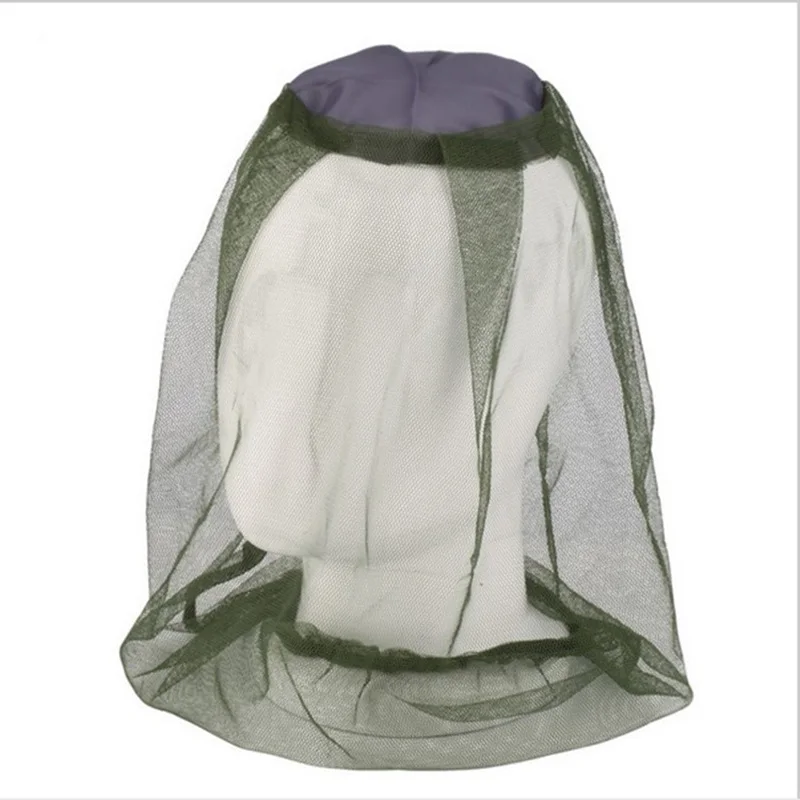 Пчеловодство уличная защита от насекомых шляпа анти пчела с крышкой сетки ArmyGreen