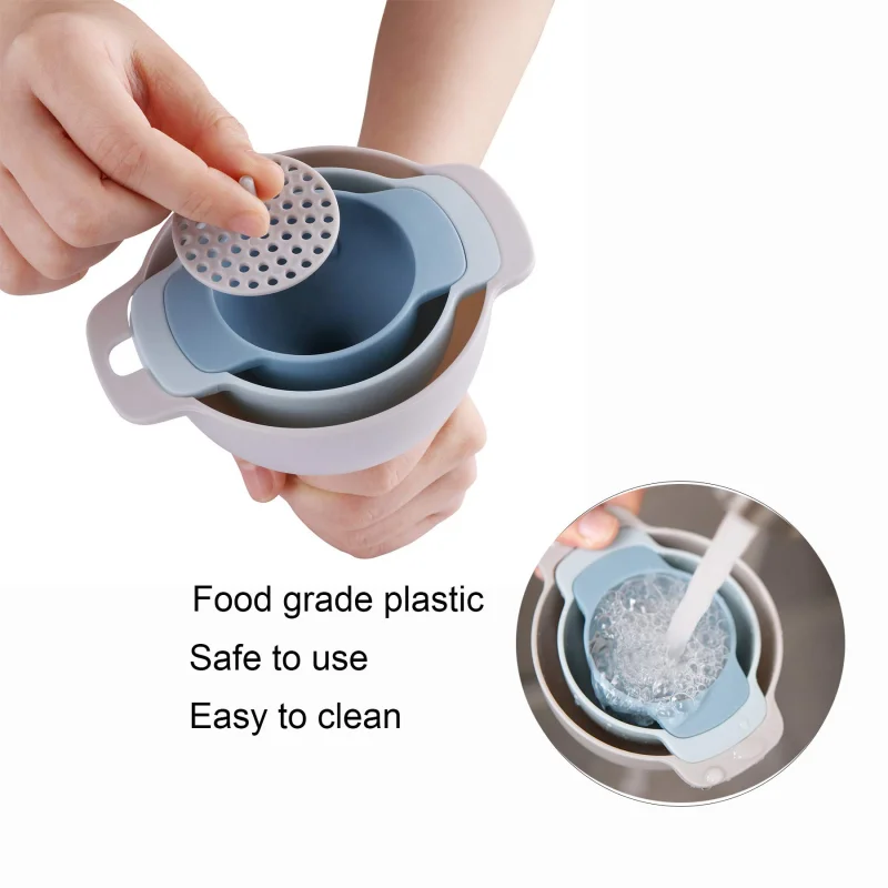

4-in-1 Funnels Sets Oil Funnel Strainer Kitchen Tools Oil Water Spices Wine Flask Filter Funnel Plastic Home Kitchen Accessories