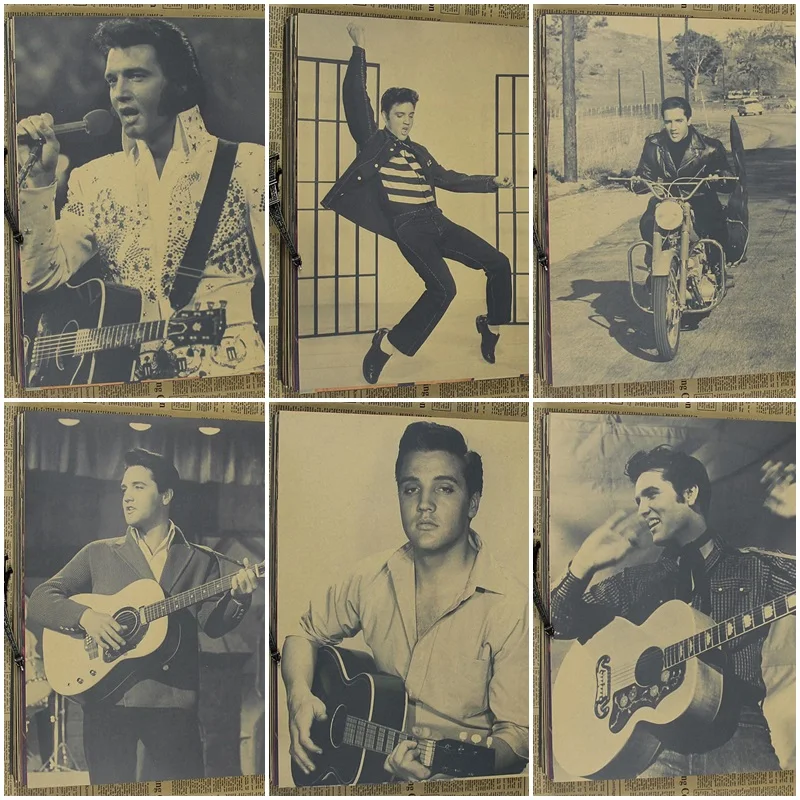 Ретро постер Elvis картина для украшения дома|Рисование и каллиграфия| |