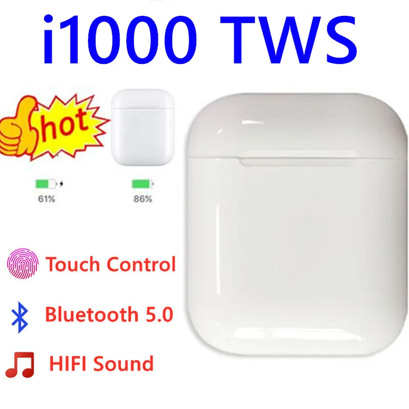 I1000 наушники-вкладыши tws с 1:1 Реплика Беспроводной наушники Bluetooth 5,0 наушники 6D супер бас наушники pk i30 i60 i80 i100 i200 i1000 i2000 наушники-вкладыши tws