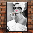 Плакат Одри Хепберн с классическими цитатами, постеры и принты на холсте, настенные картины, винтажный стиль, эстетическое украшение комнаты