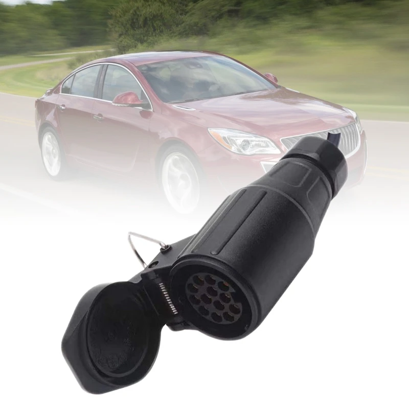 

US To Europe Trailer Light Converter 7 Way Flat Socket (American Vehicle) To 13 Way Round Socket (European Trailer)