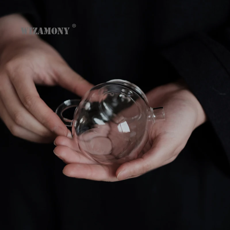 WIZAMONY 135 мл ручная работа высокое боросиликатное стекло чайник термостойкая