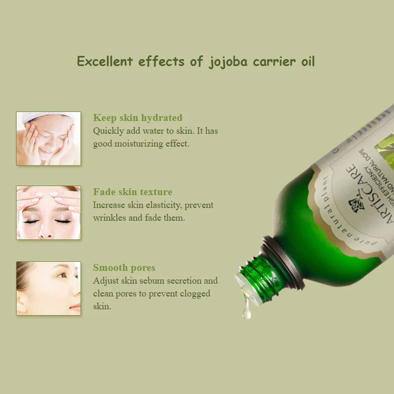 ARTISCARE 100% натуральное масло на основе жожоба 100 мл эфирное для увлажнения