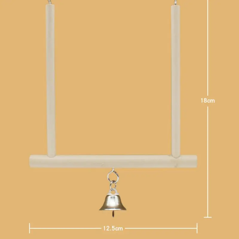 Птица качели игрушка деревянный попугай клетка висит окунь стенд играя с