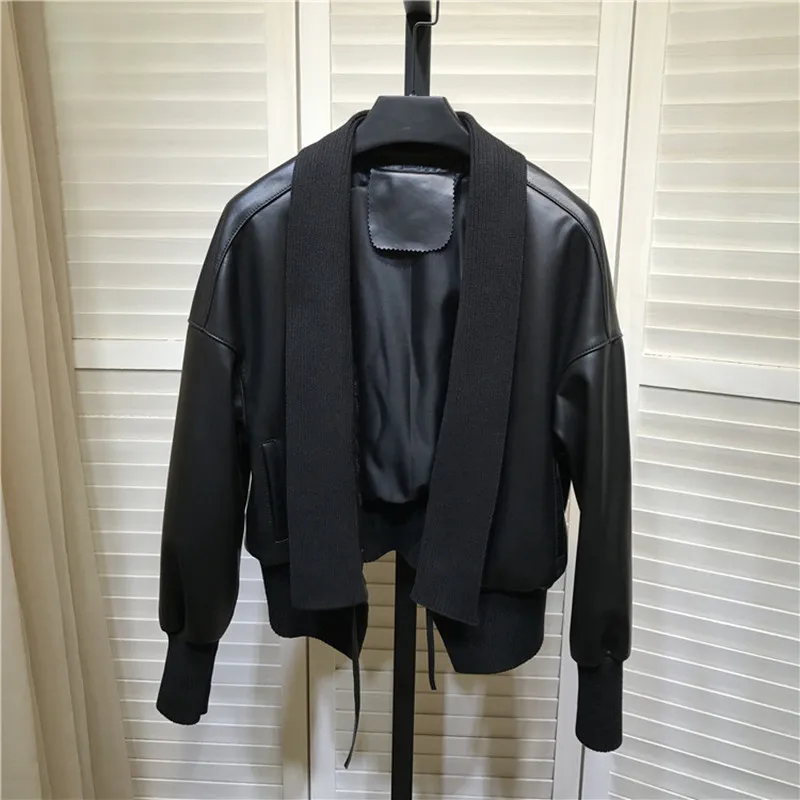 2020 Autumn High Quality Sheepskin leather Short Coat Fashion women's Genuine Leather jackets C532