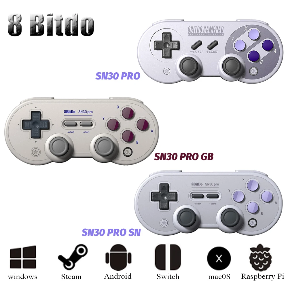 8BitDo Gamepad Controller for Nintendo Switch Windows Android macOS Joystick Wireless Bluetooth SN30 Pro GamePad | Электроника