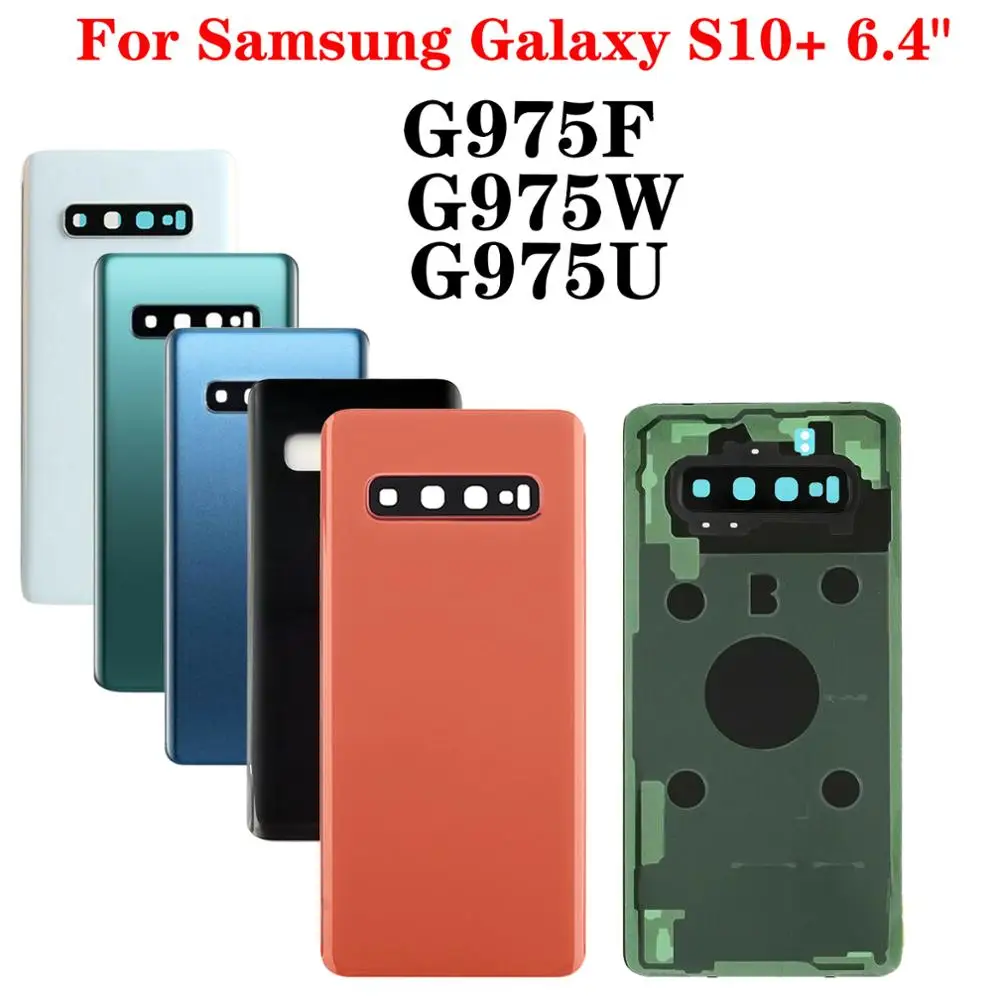 

Shyueda 100% Новинка для Samsung Galaxy S10 + 6,4 "SM-G975F G975U G975W задняя крышка корпуса батарейного отсека + клей