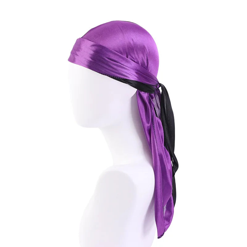 

Пиратская шапка с длинным хвостом, унисекс, для мужчин и женщин, атласная дышащая бандана, Высококачественная Кепка Baotou, Стильная дизайнерс...