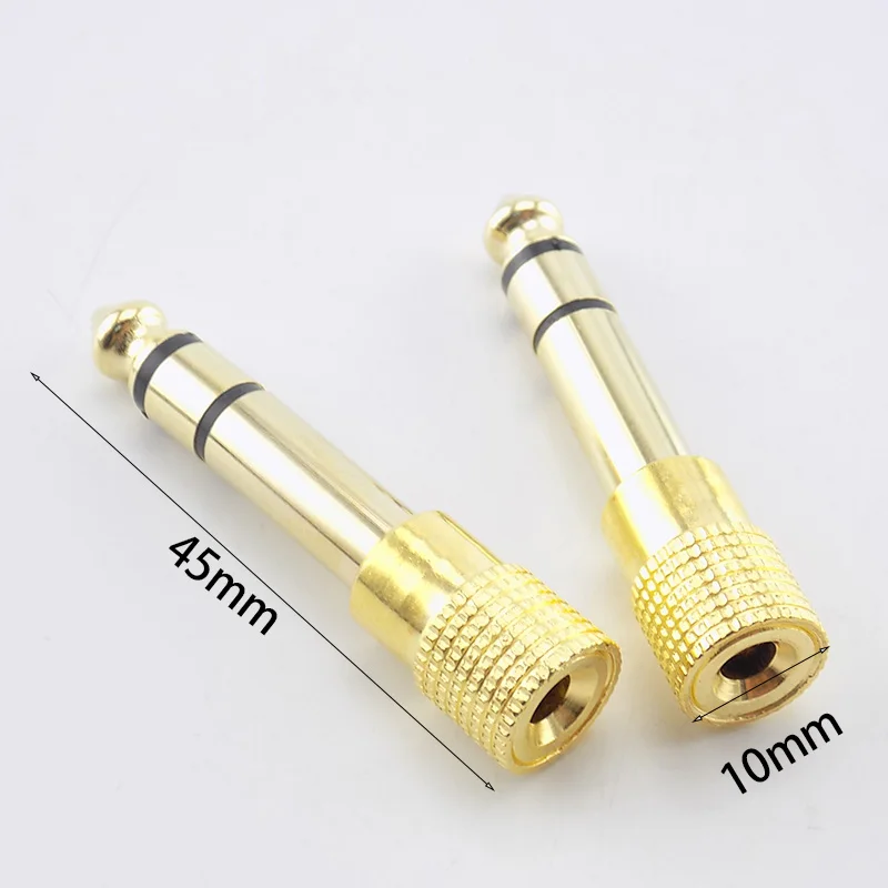 3.5mm Male 6.5mm Female Jack Stereo Headphone transmitter 3.5 6.5 Audio mic guitar Adapter Connectors Microphone | Обустройство дома