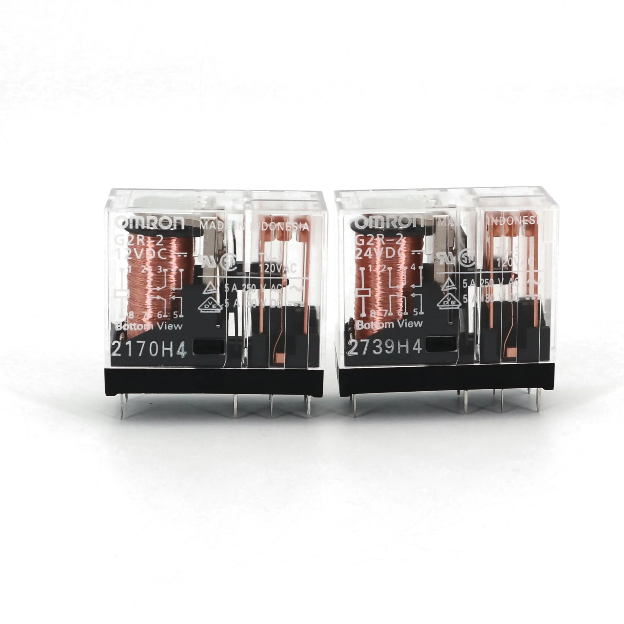10 шт. Omron G2R 2 DC12V 24V 8Pin печатного монтажа DPDT Мощность реле 5A/250VAC|Реле| |