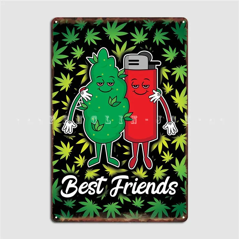 

Best Friends Metal Plaque Poster Wall Cave Party Plaques Customize Tin Sign Poster