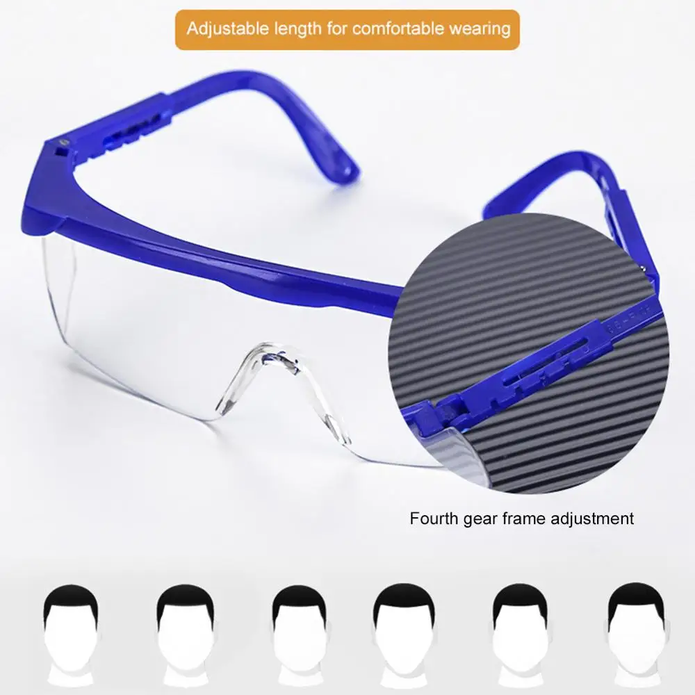 

6/12PC Protective Safety Goggles Disposable Indirect Ventilation Anti-fog and Splash-proof Goggles