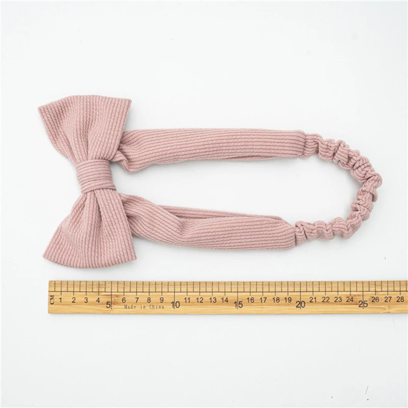 

Solid Color Bow Knot Hairband Striped Hairband Elastic Hair Band For Women Girls Wash Face Headband Bow Hair Accessories 2020