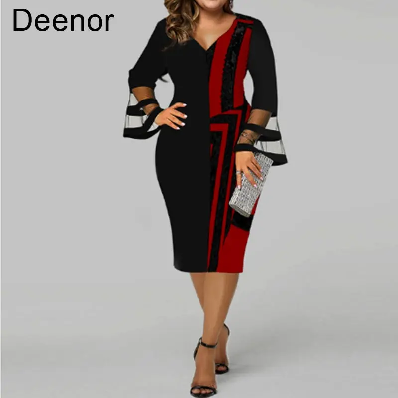 Женская юбка-карандаш Deenor большая юбка с цифровым позиционированием для