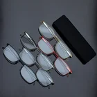 Ультратонкие женские очки для чтения с защитой от румян для мужчин и женщин, портативные очки с металлической оправой для пожилых людей с защитой от синего спектра, оптовая продажа