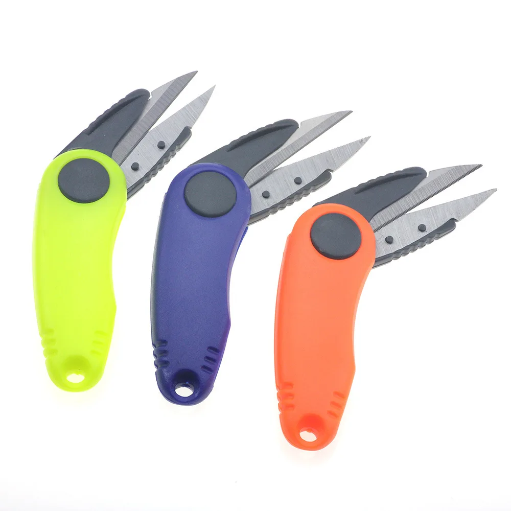 

Shrimp-Shaped Stainless Steel Fish Use Scissors Accessories Folding Fishing Line Cut Clipper Fishing Scissor Tackle