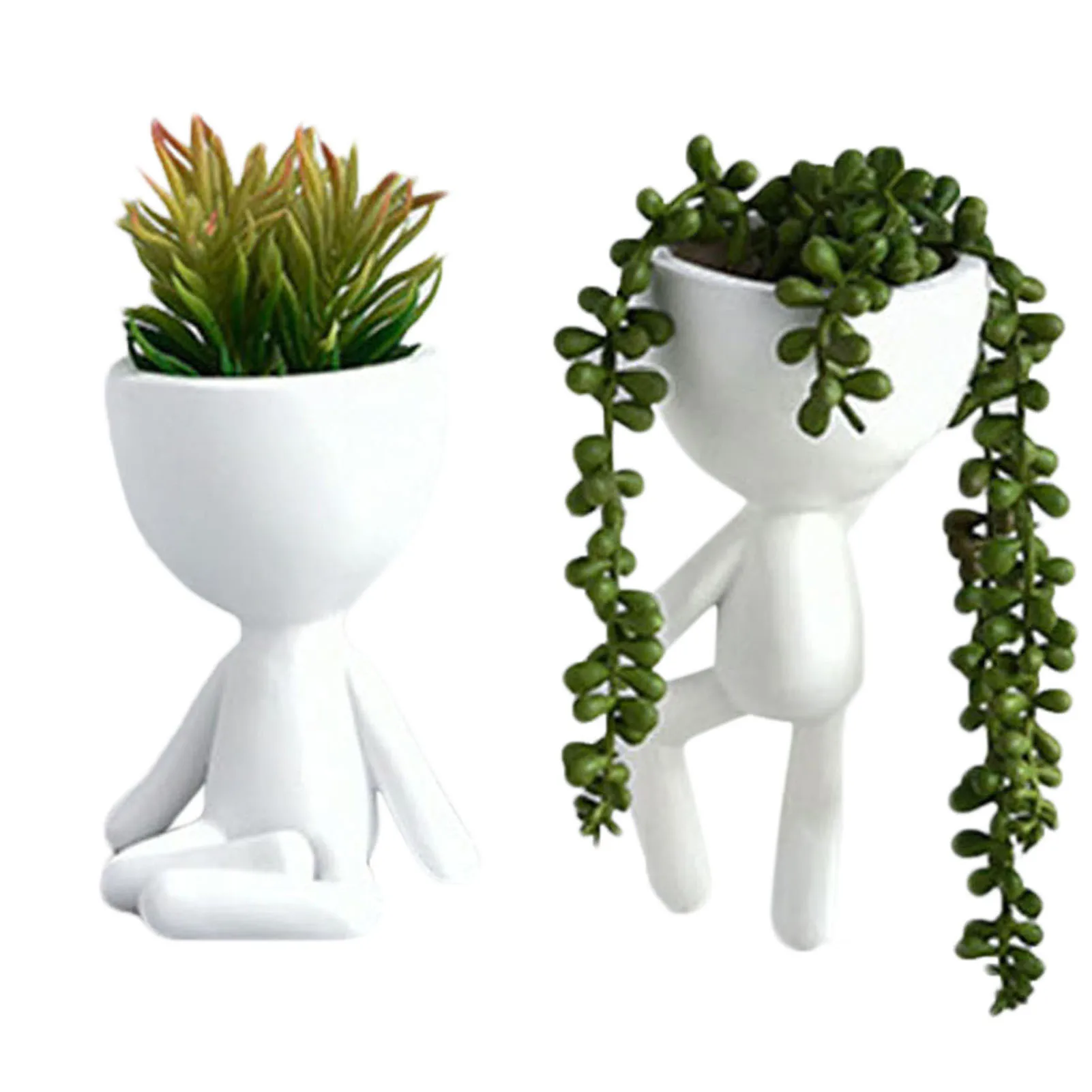 

Nordic INS Abstract Sculpture Nordic Portrait Art White Flower Pot Flower Arrangement Living Room Model Room Soft Decoration