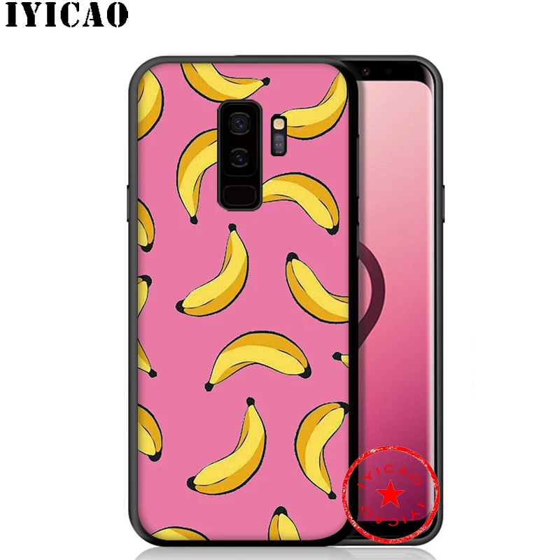 Мягкий чехол IYICAO фруктовый банан ананас для samsung Galaxy S10e S10 S9 S8 Plus S6 S7 Edge Note 10 9 8 TPU |