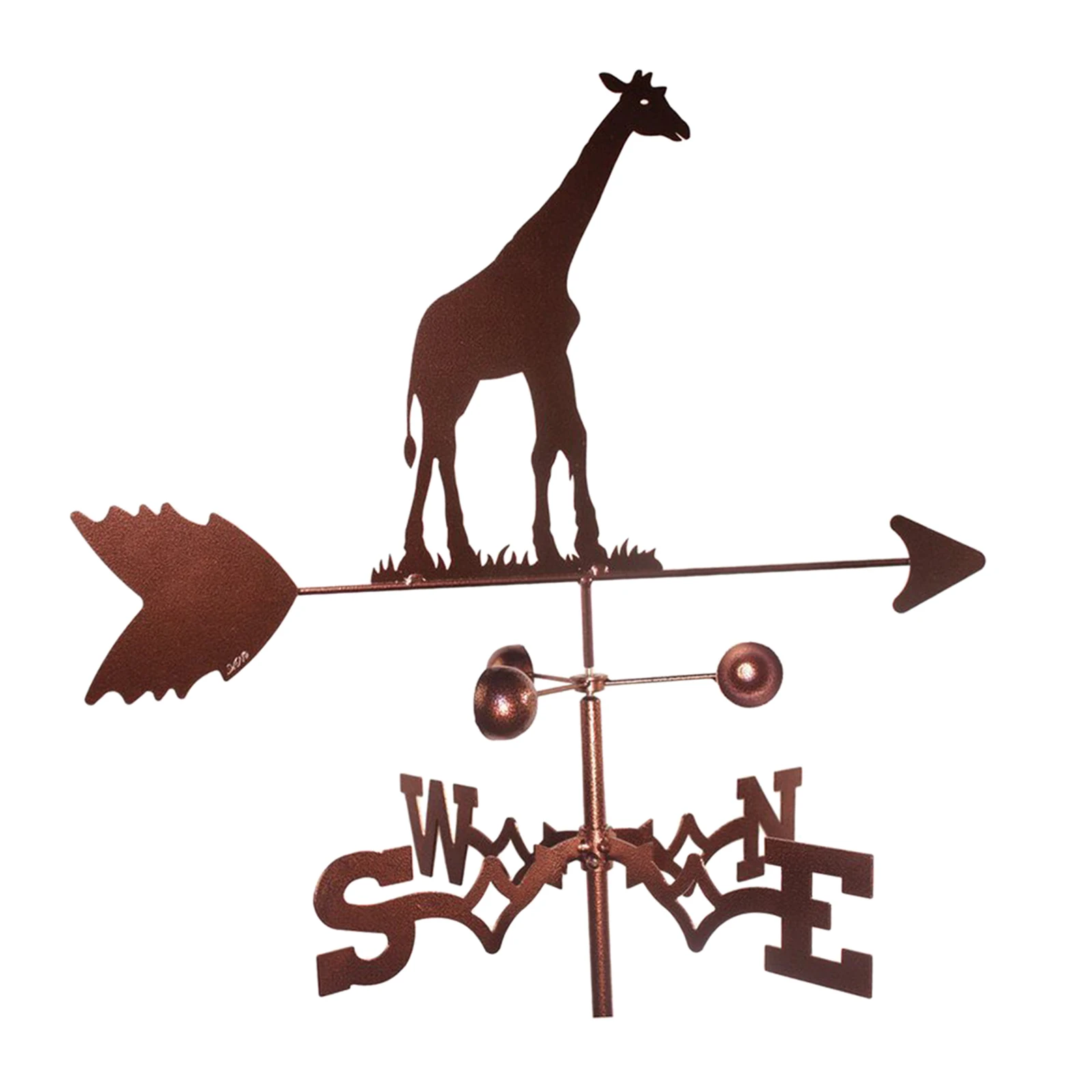 

Metal Weather Vane Farm Retro Durable Scene Garden Stake Measuring Tool