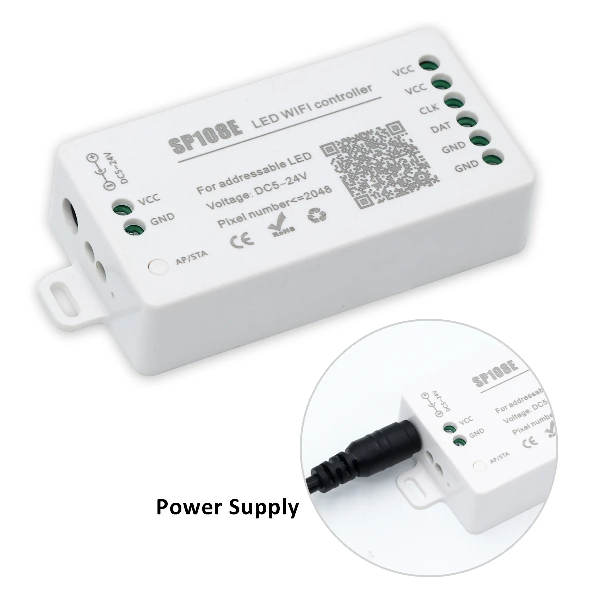 Светодиодный Wi-Fi контроллер SP108E для WS2812B WS2811 WS2813 светодиодная полоса Pixel