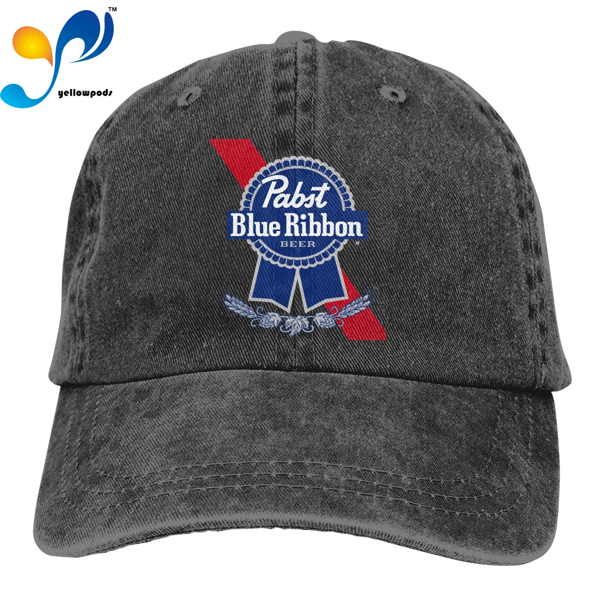 

Бейсболка Pabst с логотипом с синей лентой, регулируемая уличная Кепка в стиле хип-хоп для женщин и мужчин