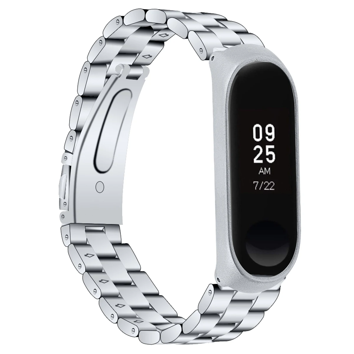 Регулируемые Смарт часы металлический чехол ремешок из нержавеющей стали