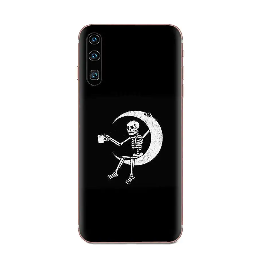 Мягкий чехол Live Love для телефона с скелетом A для Huawei Honor 4C 5A 5C 5X 6 6A 6X 7 7A 7C 7X 8 8C 8S 9 10 10i 20 20i Lite Pro.