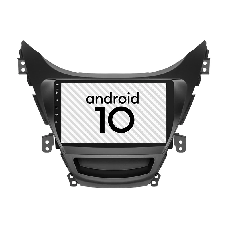 Автомобильный Android 10 0 gps 2.5D Взрывозащищенный экран для HYUNDAI 2011 2013 Elantra 9 &quotрадио