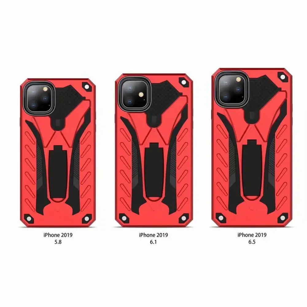 Silicone Case sFor iPhone XI 2019 Drop Tested For 7 8 6 6S Plus X XR XS MAX Kickstand TPU Cover Coque Shell |