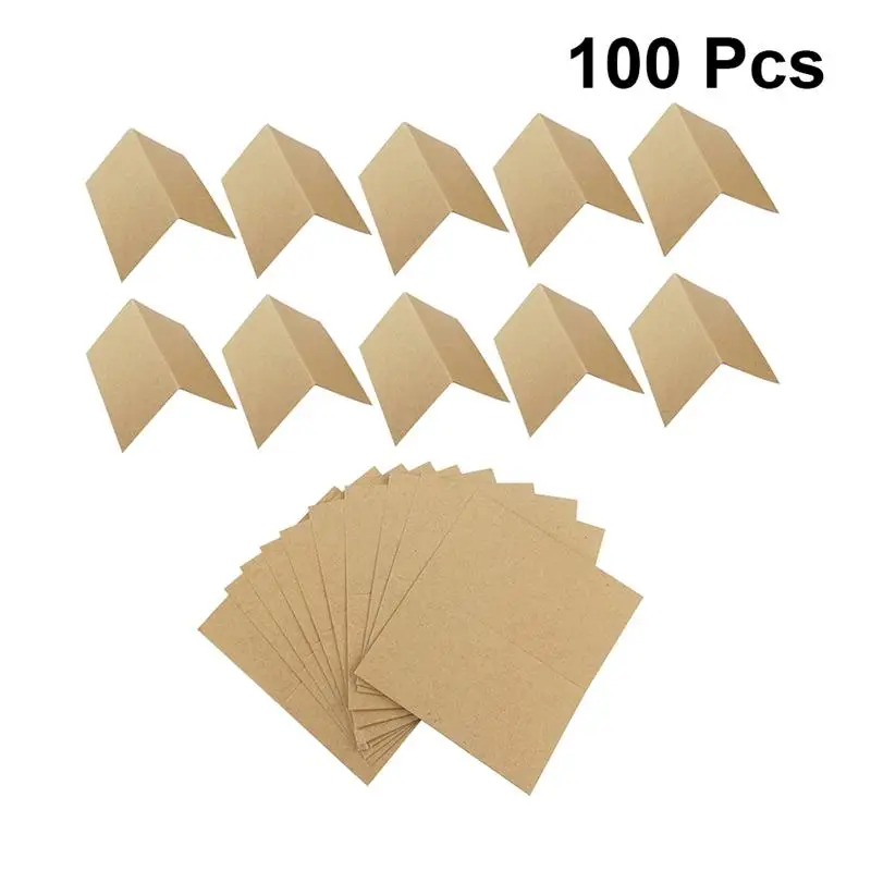 

100pcs DIY Blank Greeting Cards Kraft Paper Folded Vintage Postcard Christmas Cards Invitation Cards