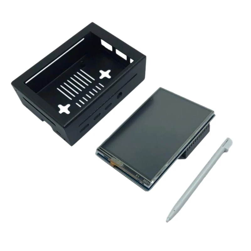 

3,5 дюймовый ЖК-экран для Raspberry Pi 4B с металлическим чехлом и нажимной ручкой 480X320 Pixel Monitor для Raspberry Pi 4B