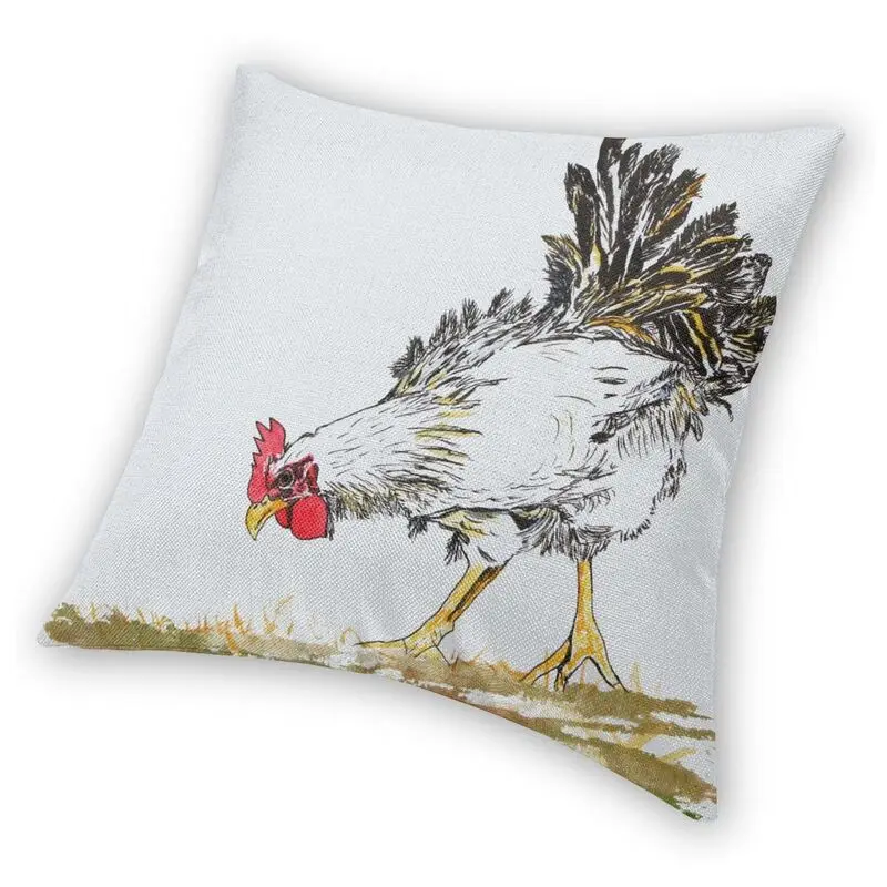 Забавный чехол для подушки с рисунком петуха 45x45 см|Наволочки| |
