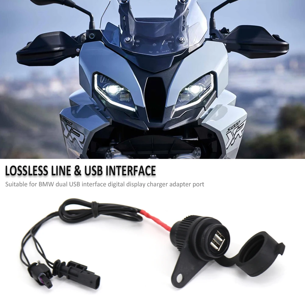 Usb Double Socket For Bmw R1200gs Lc Adventure F900 Xr K1600gt Gtl S1000xr R Ninet R9t K 1300 Gt / S
