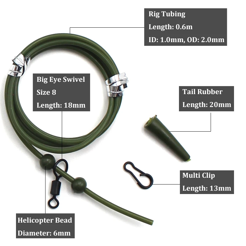 6 шт./компл. новые аксессуары для ловли карпа вертолетная установка рукава