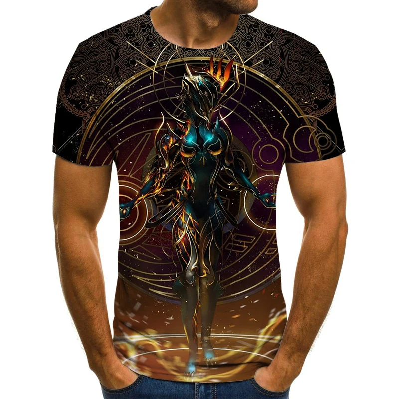 

Anime Men's T-Shirts Game Pattern Boys Clothing 3D Fashion Harajuku Tops Summer Casual O-Neck Short Sleeve 3D Shirts Streetwear