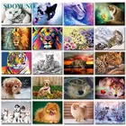 SDOYUNO 5D DIY Алмазная картина животные кошка мозаика Алмазная вышивка картина Собака Лев крест ctich набор 20 шаблон стикер на стену