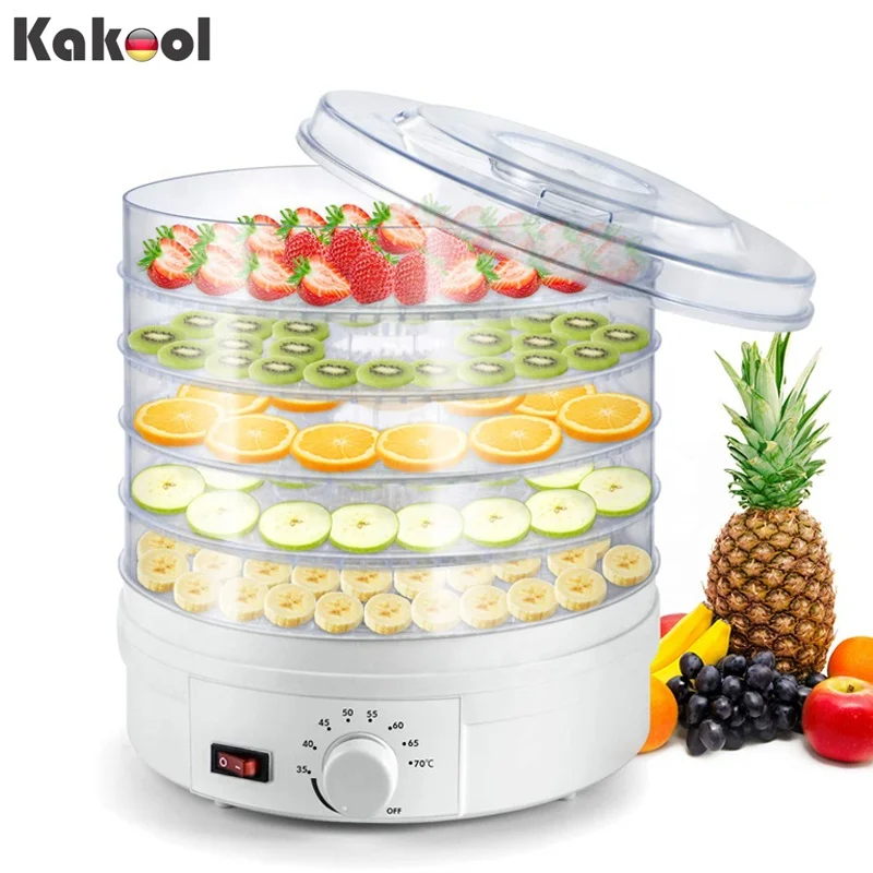 

Dried Fruit Vegetables Herb Meat Machine Household MINI Food Dehydrator Pet Meat Dehydrated 5 trays Snacks Air Dryer EU US