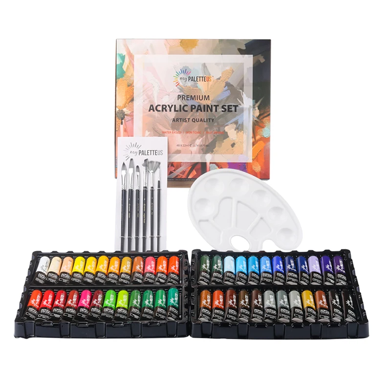 

48 Colors/Set Acrylic Paint Color Set Acrylic Paints Pigment for Artists Ceramic Stone Wall Craft Paints Color Pigments
